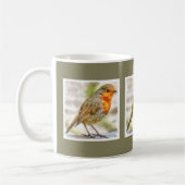 KerstRobin Winter Waterverf Koffiemok (Links)