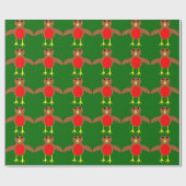 kerstRobin Wrapping Paper Cadeaupapier (Vlak)