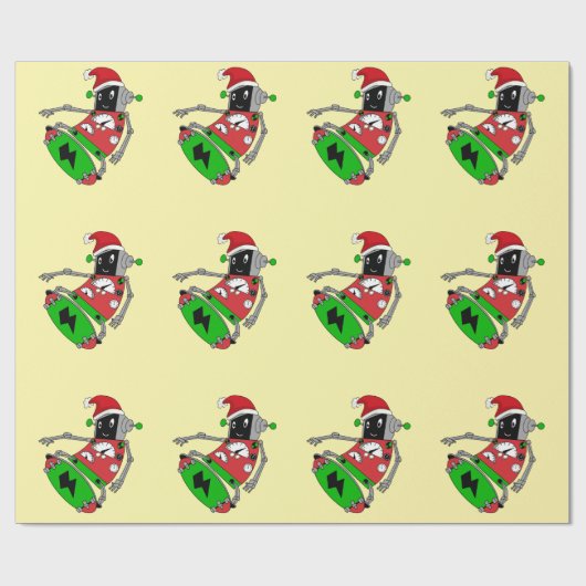 Kerstrobot Cadeaupapier (Vlak)