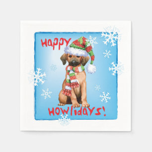 Kerstrobot Coonhound Servet