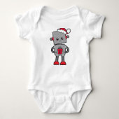 Kerstrobot, Cute Robot, Santa Hat, Gifts Romper (Voorkant)