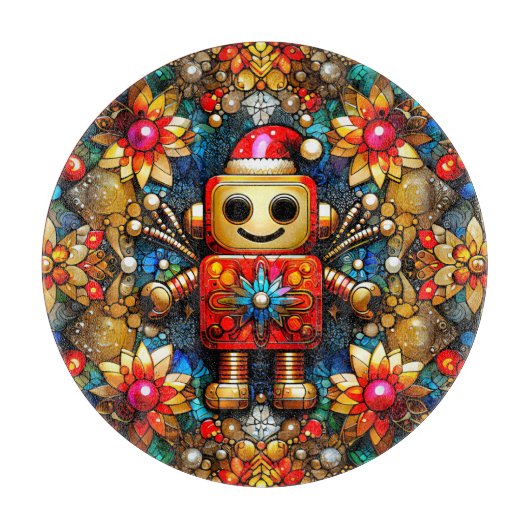 KERSTROBOT ~ Snijplank (Voorkant)