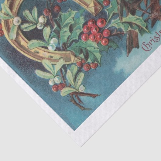 Kerstrobots met Hoefijzer-lospagina Tissuepapier (Detail)