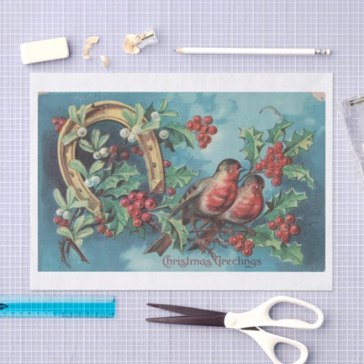 Kerstrobots met Hoefijzer-lospagina Tissuepapier (Craft)