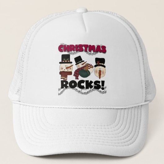 kerstRocks T-shirts en cadeautjes Trucker Pet (Voorkant)