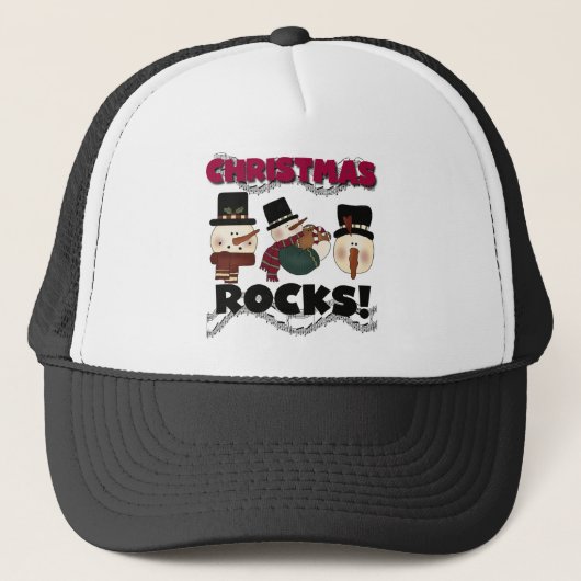 kerstRocks T-shirts en cadeautjes Trucker Pet (Voorkant)