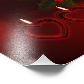 Kerstrode adem foto afdruk (Hoek)