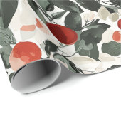 kerstrode bessen cadeaupapier (Rol Hoek)