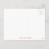 Kerstrode bessen watercolor kunst feestdagenkaart (Achterkant)