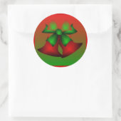 Kerstrode blikken I Sticker (Tas)