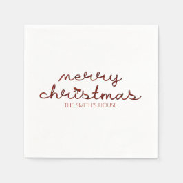 kerstrode bob servet