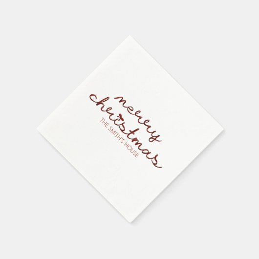 kerstrode bob servet (Hoek)