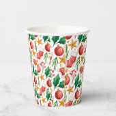 kerstrode bollen, Poinsettia Parts en Nut Papieren Bekers (Links)