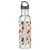 kerstrode bollen, Poinsettia Parts en Nut Waterfles (Achterkant)