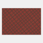 Kerstrode buffel inpakpapier vel (Voorkant 3)