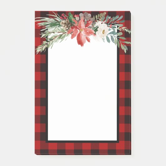 kerstrode buffel na controle notitieblok post-it® notes (Voorkant)