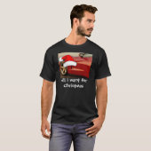 Kerstrode corvette t-shirt (Voorkant volledig)