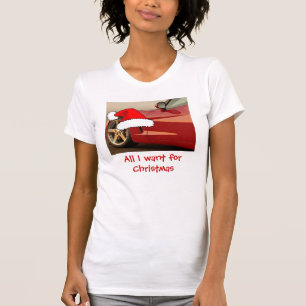 Kerstrode corvette t-shirt