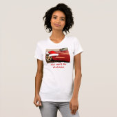 Kerstrode corvette t-shirt (Voorkant volledig)