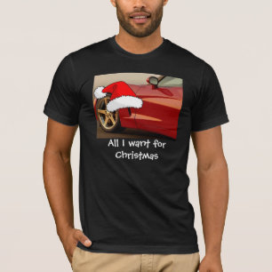 Kerstrode corvette t-shirt