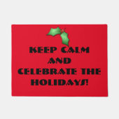 Kerstrode deurmat (Voorkant)