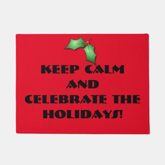 Kerstrode deurmat (Voorkant)