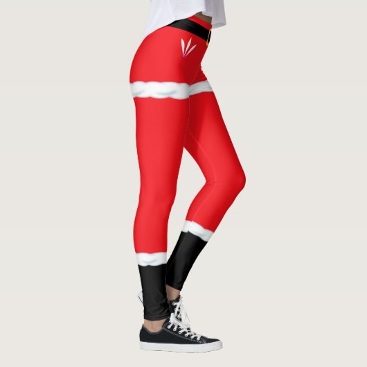Kerstrode Elf Santa Claus leggings (Rechts)