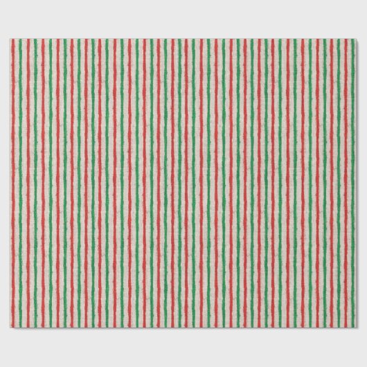 Kerstrode en groene kerstaven voor gebrande kersta cadeaupapier (Vlak)