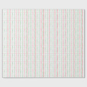 kerstrode en groene strepen cadeaupapier (Vlak)