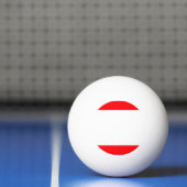 Kerstrode en witte kajaanstrepen pingpongbal (Net)
