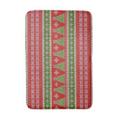 kerstrode Feestdagen  Badmat (Voorkant Verticaal)