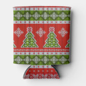 kerstrode Feestdagen Blikjeskoeler (Voorkant)