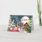 Kerstrode Feestdagen voor Kerstmis: Santa Rustige  (Voorkant)