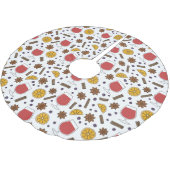 kerstrode gemulgeerde kruidachtige wijntekening kerstboom rok (Gekanteld)