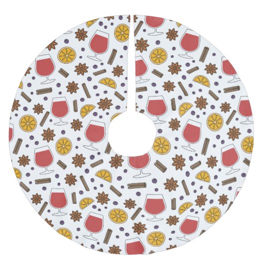 kerstrode gemulgeerde kruidachtige wijntekening kerstboom rok (Voorkant)