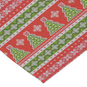 Kerstrode groene Feestdagen Elegant Korte Tafelloper (Hoek)