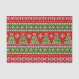 Kerstrode groene Feestdagen Modern Tissuepapier