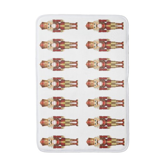 kerstrode groene feestjes met voedingskrakers badmat (Voorkant Verticaal)