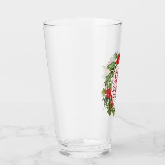 Kerstrode groene reuzenbril voor Ivy Typografie Glas (Rechts)