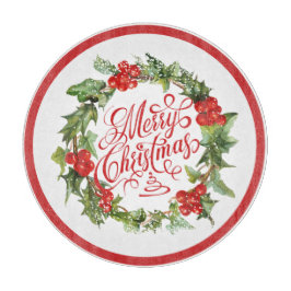 Kerstrode groene reuzenbril voor Ivy Typografie Snijplank