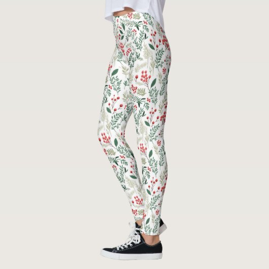 Kerstrode Holly Berries Leggings (Links)