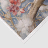 Kerstrode kardinaal tissuepapier (Detail)