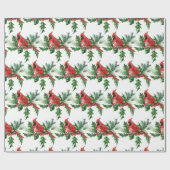 kerstrode kardinaal vogelpijn uit Brunch Cadeaupapier (Vlak)