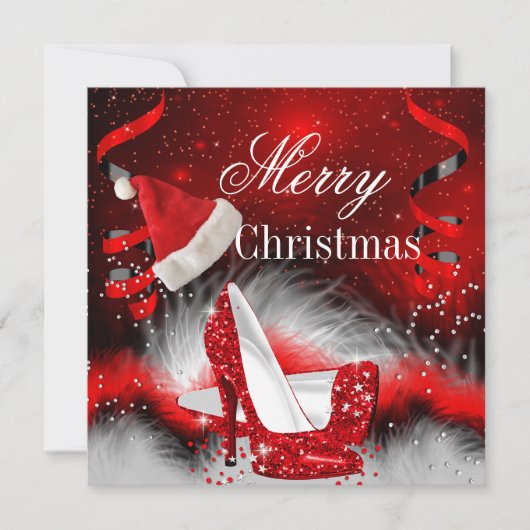 Kerstrode kerstfeestkerstkerstkerstkerstkerstkerst kaart (Voorkant)