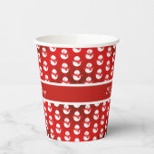 Kerstrode kerstkerstbekers papieren bekers (Links)