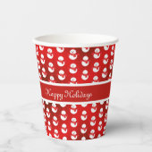 Kerstrode kerstkerstbekers papieren bekers (Voorkant)