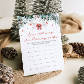 Kerstrode Kerstman Baby Hoe oud was mama spel Kaart