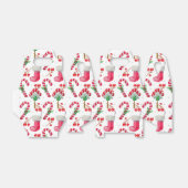 kerstrode kousen en snoepriet bedankdoosjes (Uitgevouwen)