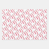 kerstrode kousen, papierbladen voor het verpakken inpakpapier vel (Voorkant 2)