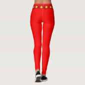 Kerstrode leggingen leggings (Achterkant)